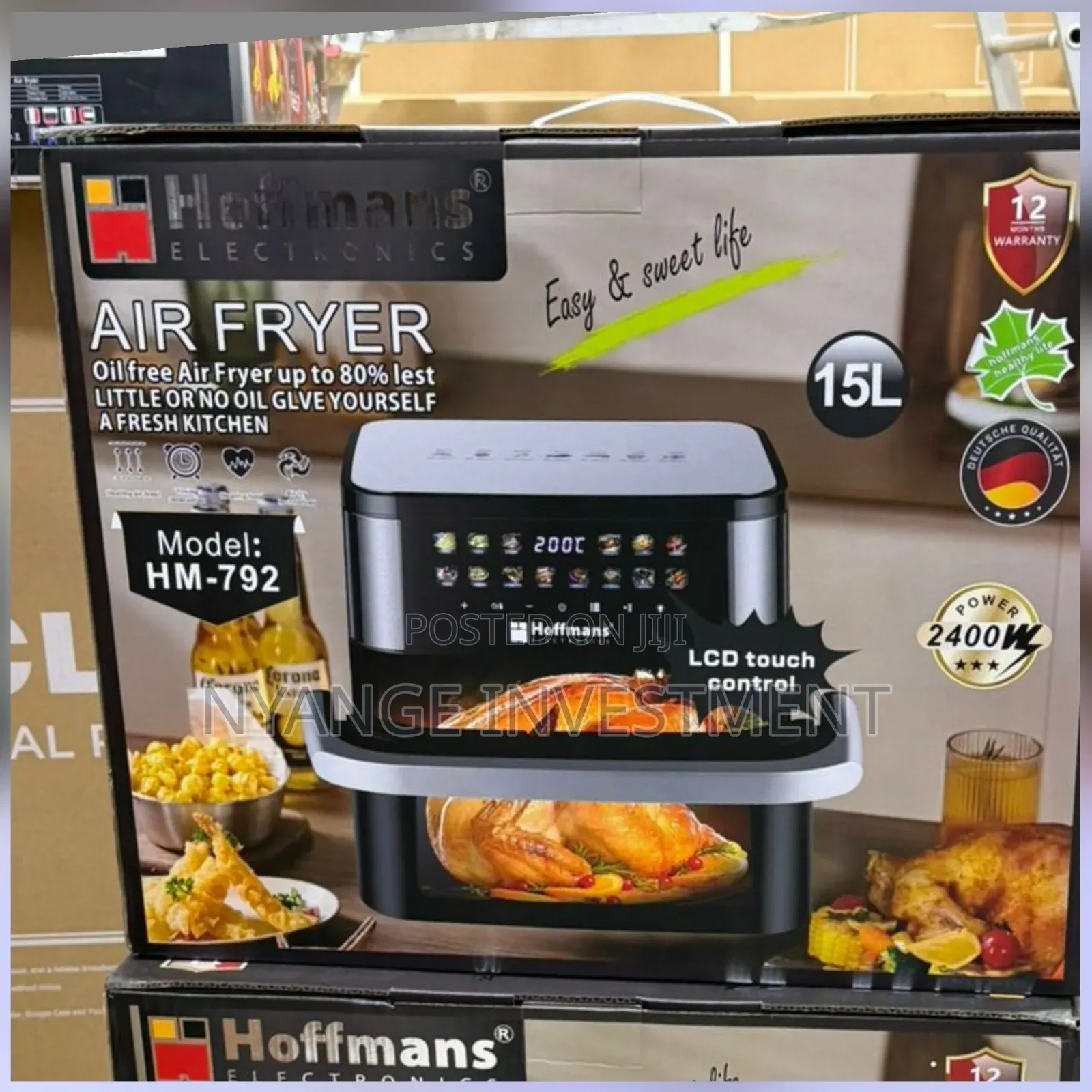 15 Litres Hoffmans Air Fryer. Air Fryer 15litres
