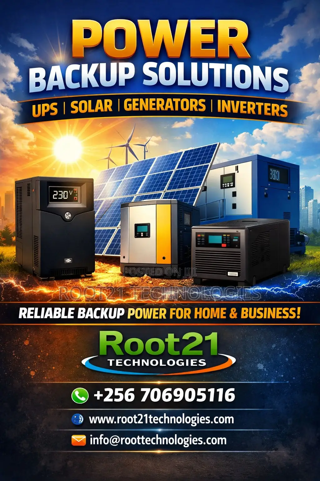 Power Backup Solutions (Ups, Solar, Generators, Inverters,)