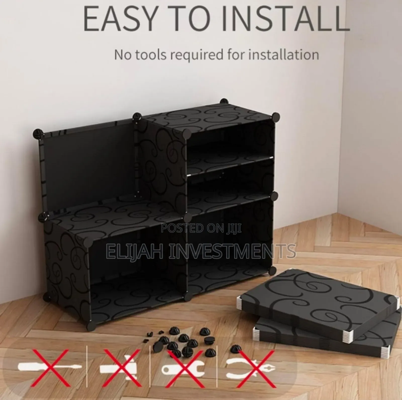 4 Tier Shoe Rack Organizer Storage Stackable