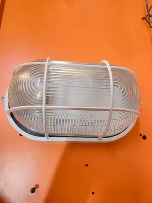 White Metallic Bulk Head/ Lamp Holder