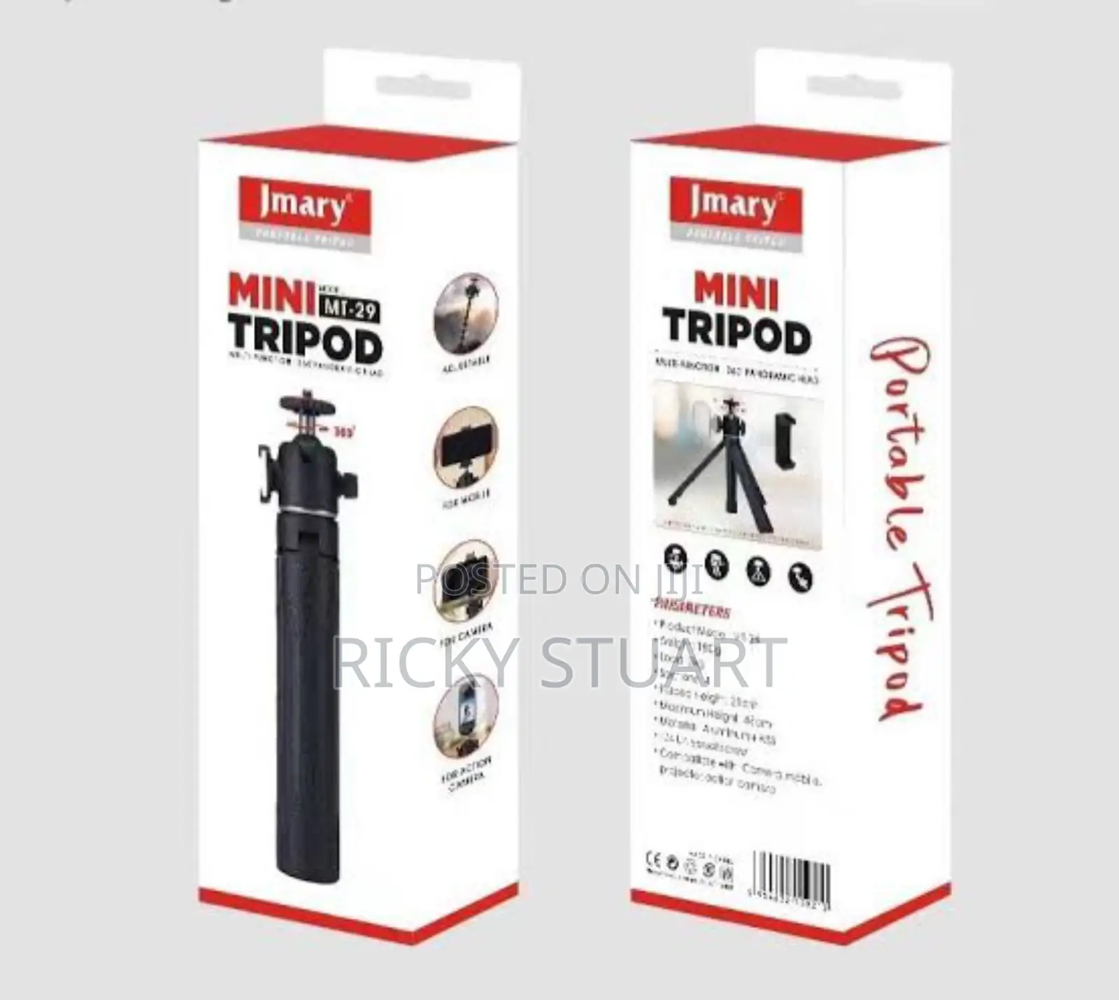 Jmary Mt-29 Mini Tripod Extendable Selfie Vlogging Tripod Stand
