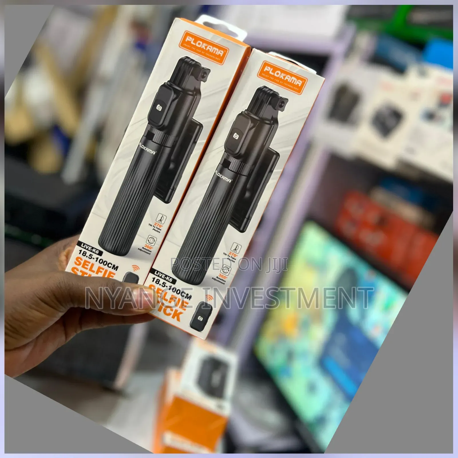 Plokama Selfie Trypod 100cm.Trypod Stand and Selfie Stick