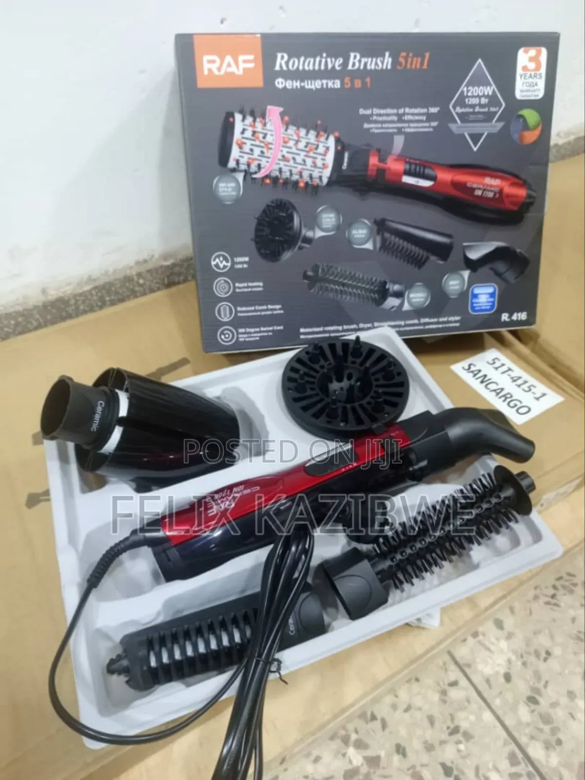 Raf 5-in-1 Rotative Brush.
