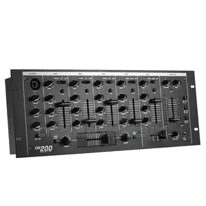 Cm200 Professional 5-Channel Dj Rack Mount Stereo Mixer Mixing Console