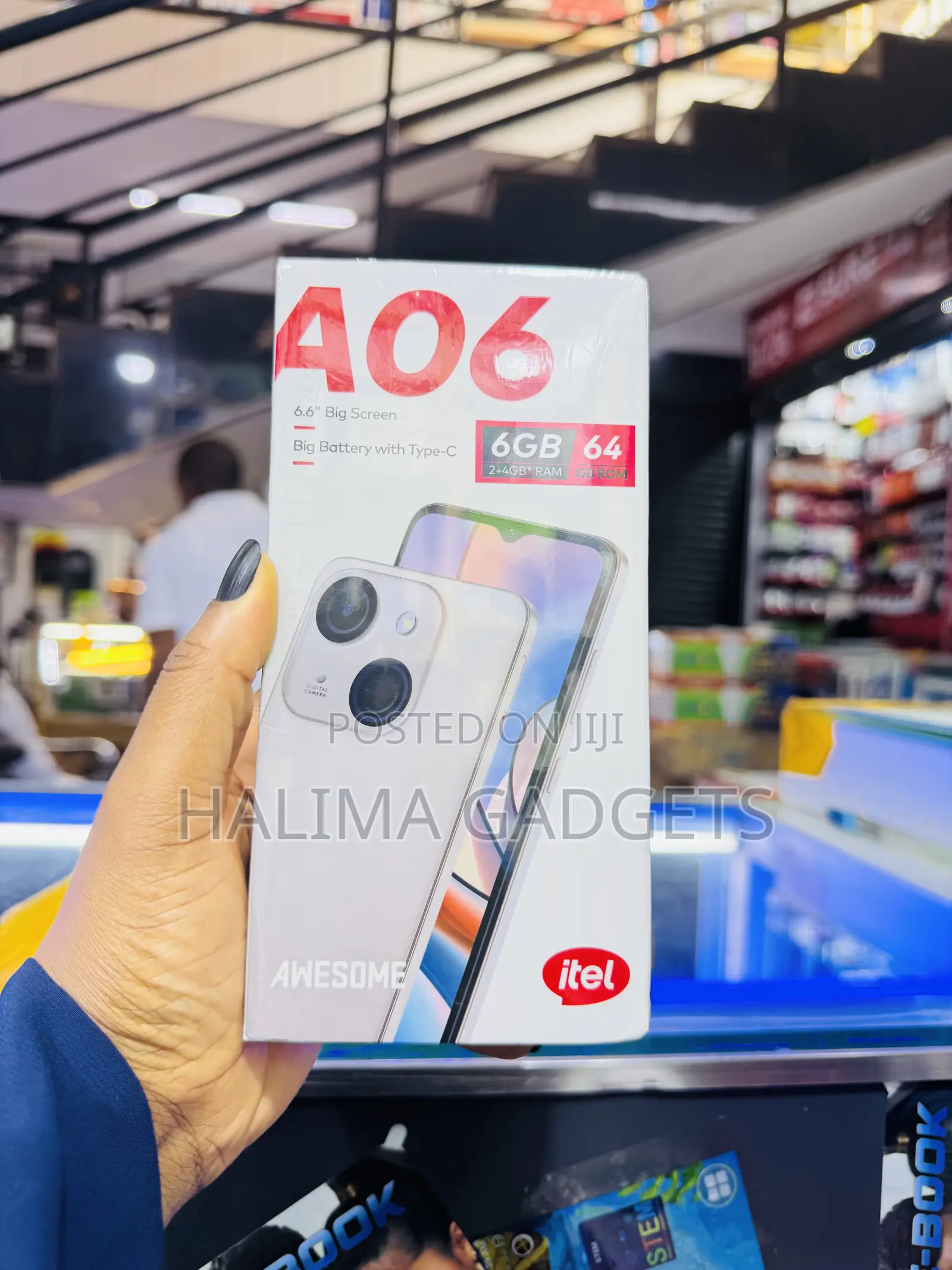 New Itel A06 64 GB Rose Gold