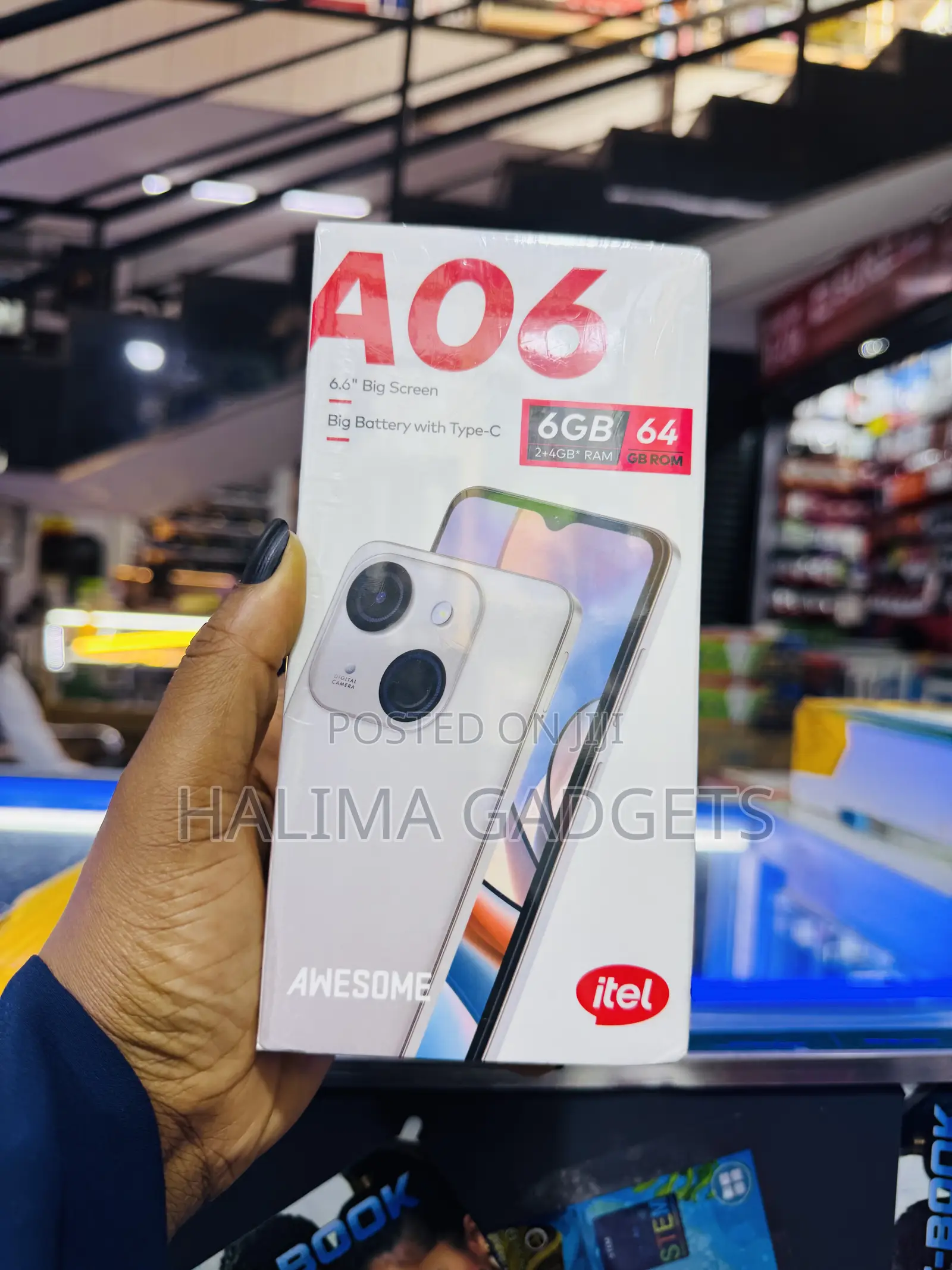 New Itel A06 64 GB Rose Gold