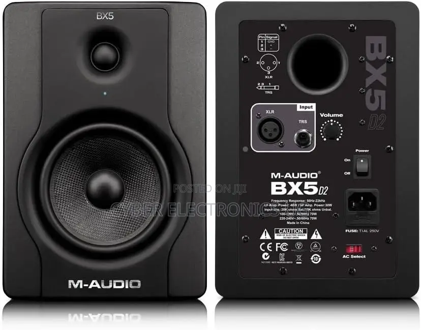 M-Audio Bx5 D2 5" Active 2-Way Studio Monitor Speakers (Pair)