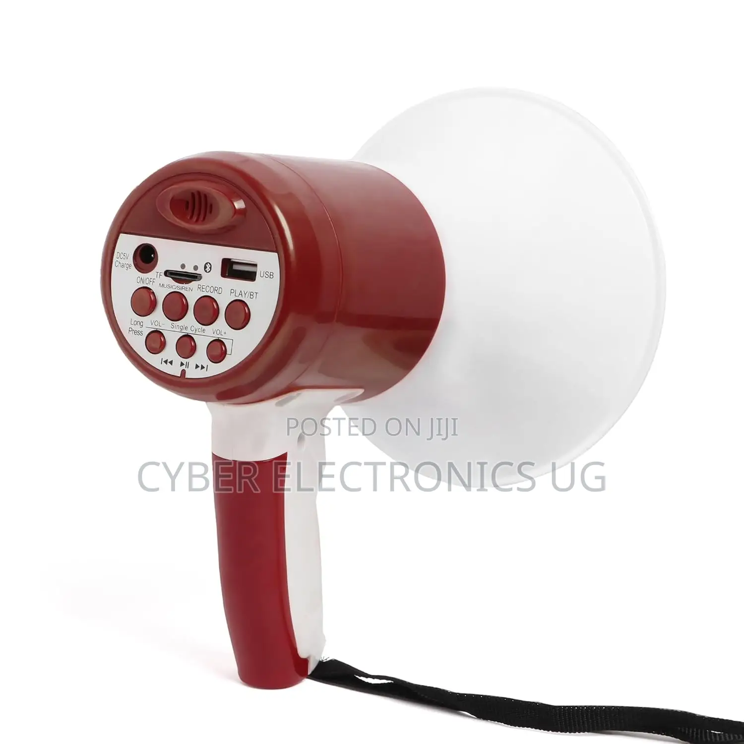 Megaphone Voice Amplifier With Talk, Record, Play Siren Modes