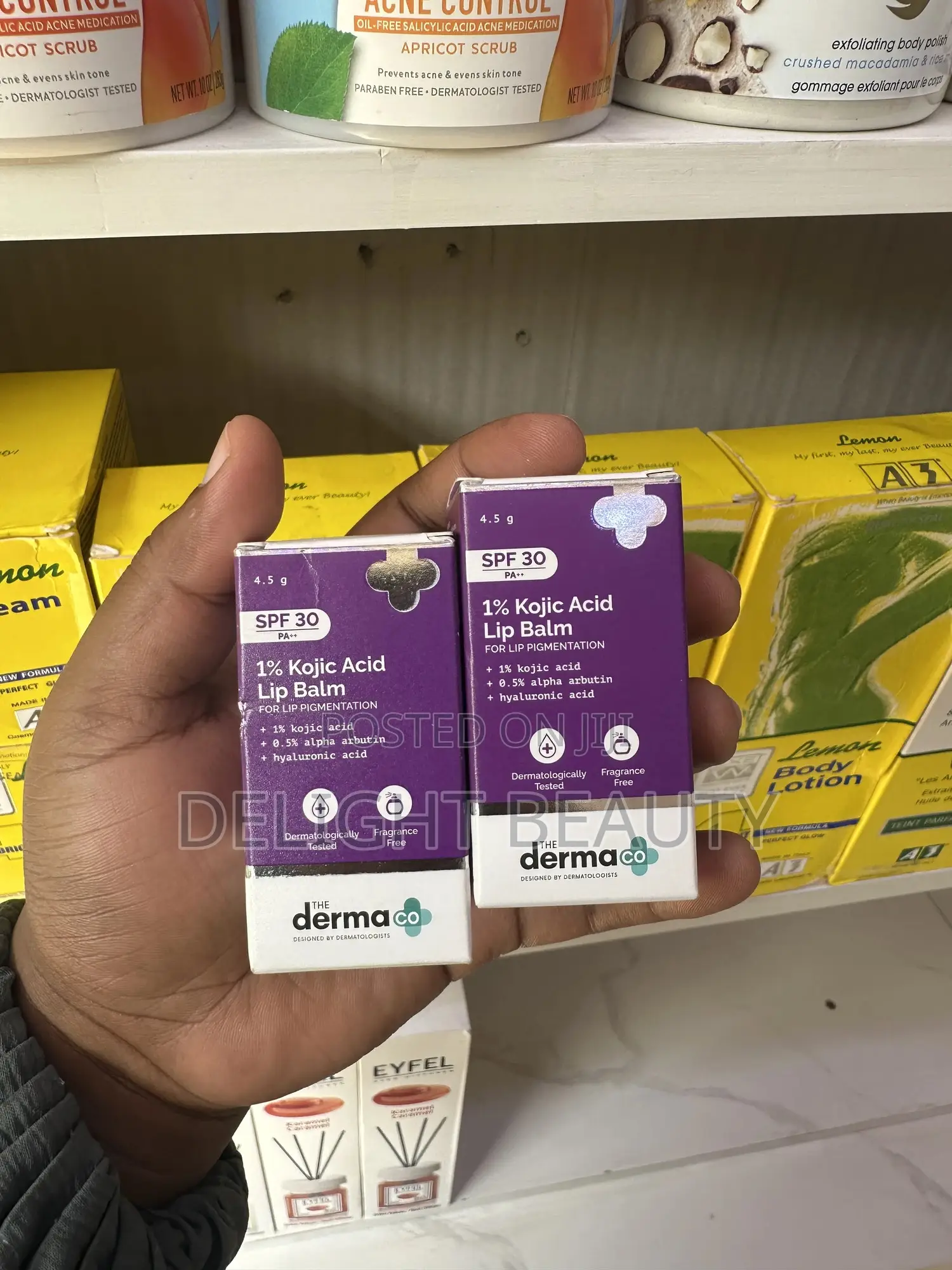 The Derma 1% Kojic Acid Lip Balm for Lip Pigmentation