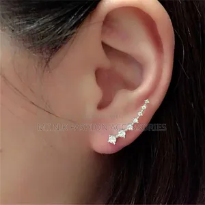 Shiny Gold Colored Earrings and Silver Colored Too