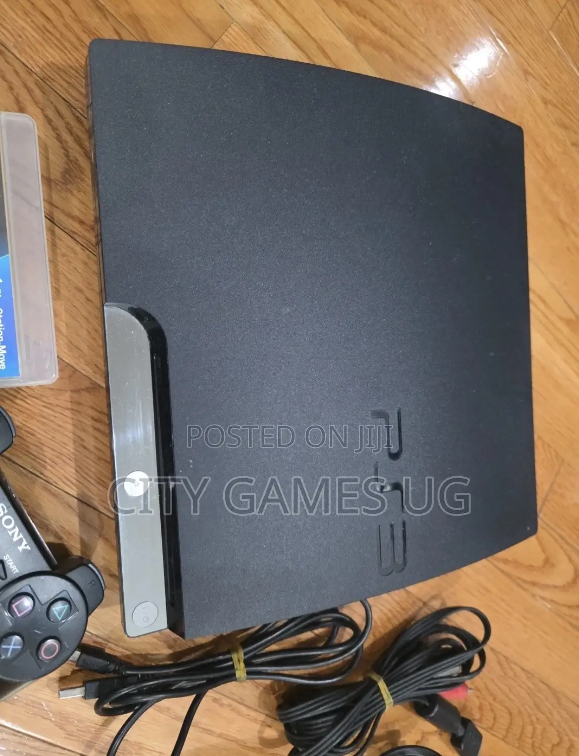 Sony Playstation 3 Ps3 Slim Console , 2 Controllers, Cables, 10 Games