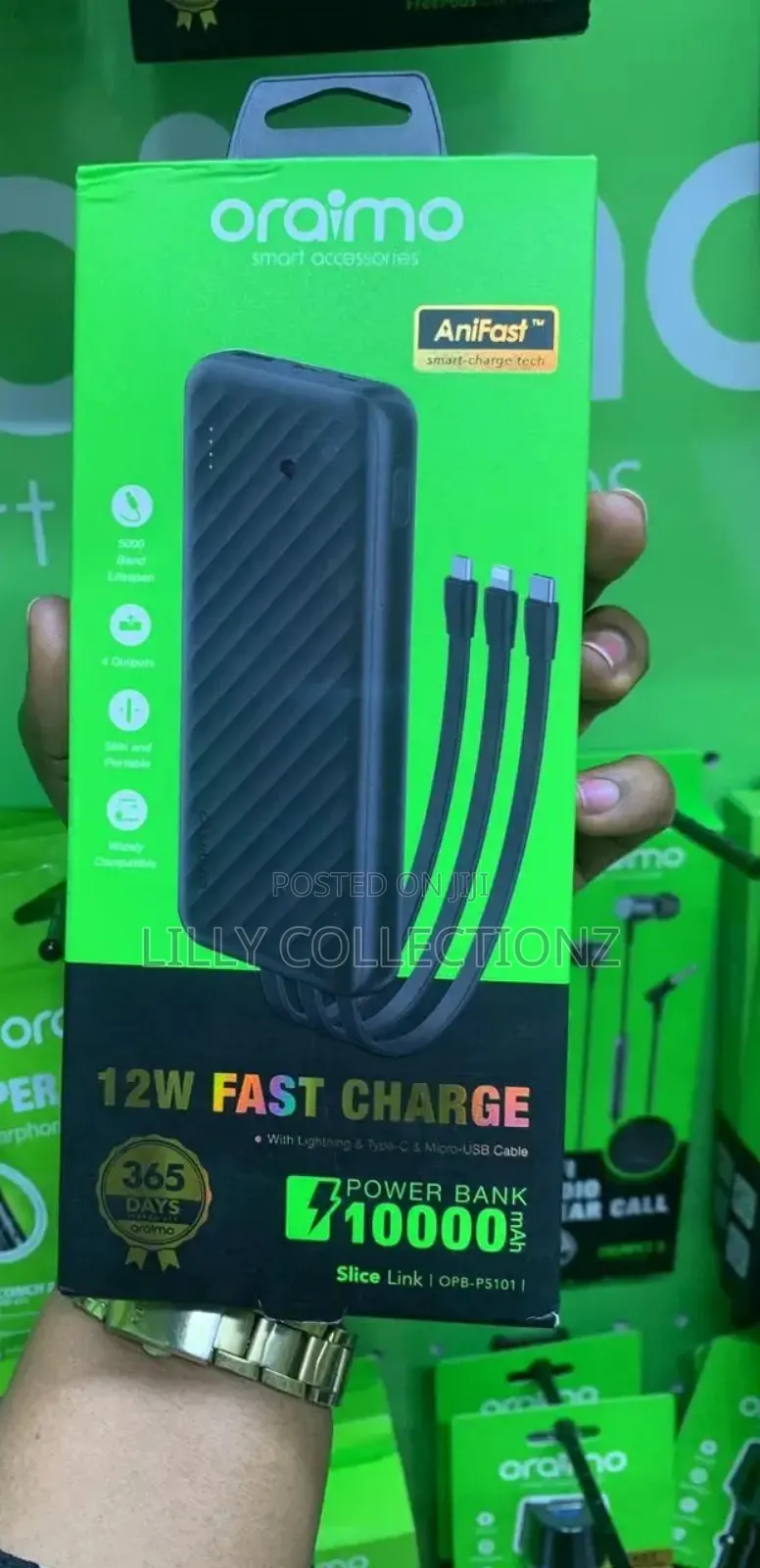 0raimo Power Bank 10000 Mah