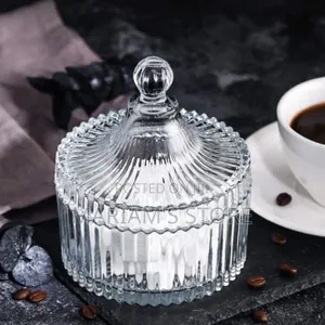 Glass Sugar Spices Cookies Bowl For Storage-transparent