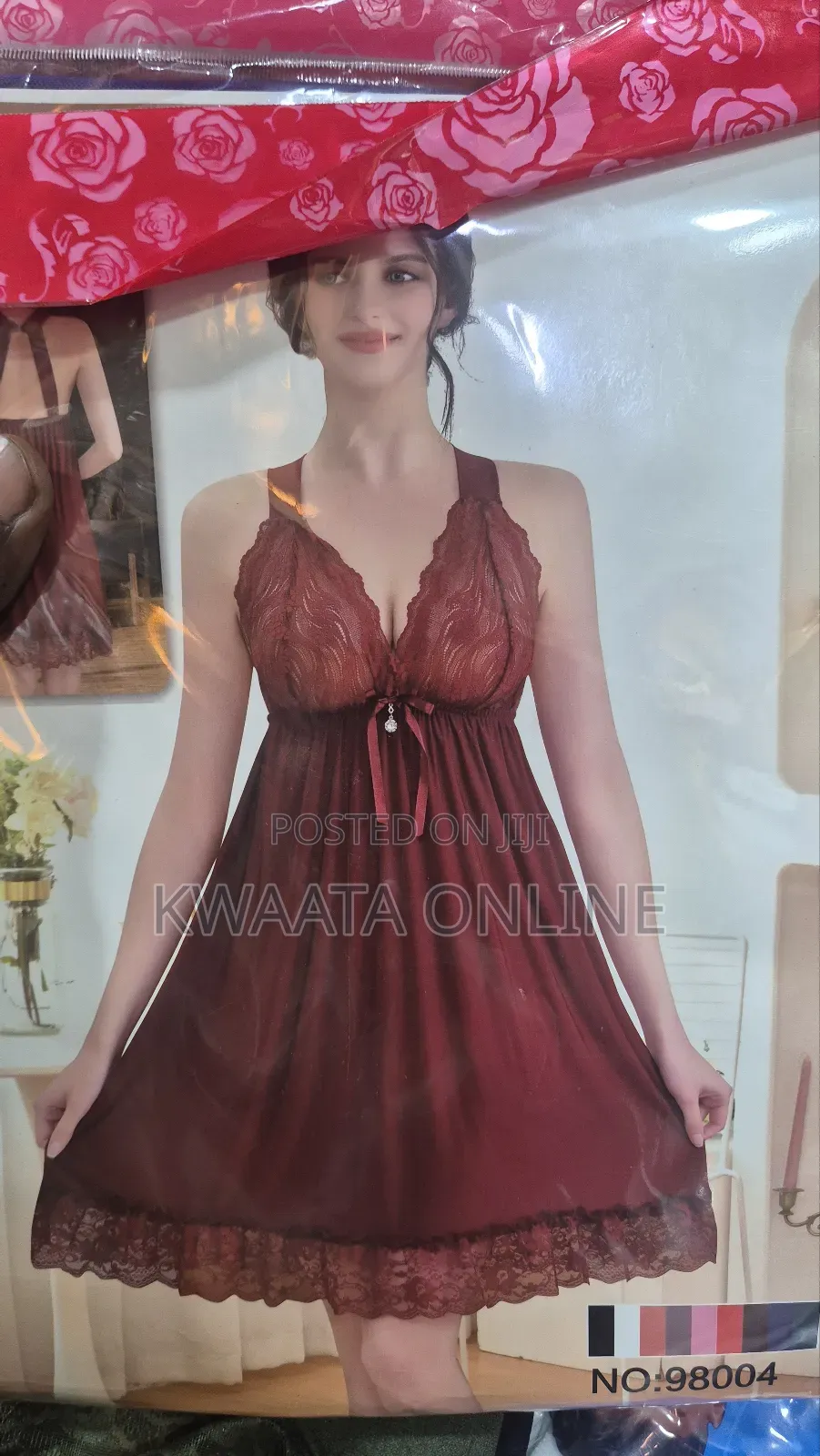 Women Lace Lingerie Babydoll Nightwear Sexy Mesh Sleepwear