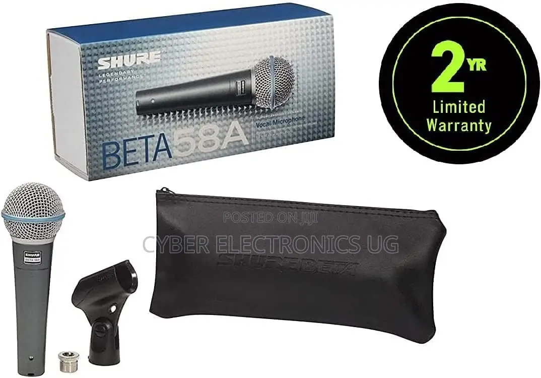 Shure Beta 58a Vocal Microphone Element Super Cardioid Dynamic Mic