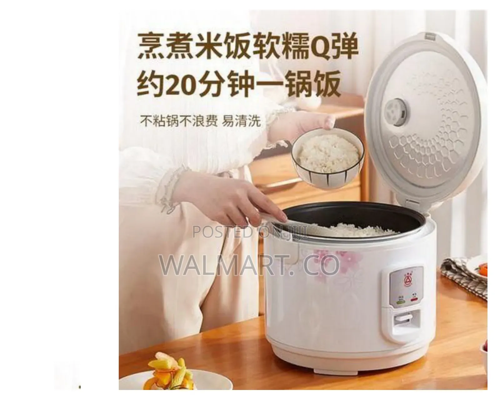 4l Decorative Electric Rice Cooker With Floral Design