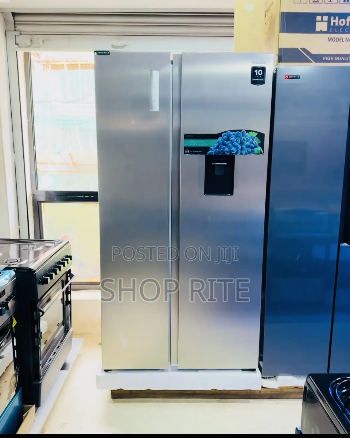 Hisense 750 Liters Stainless Steel Door Side by Side Refrigerator