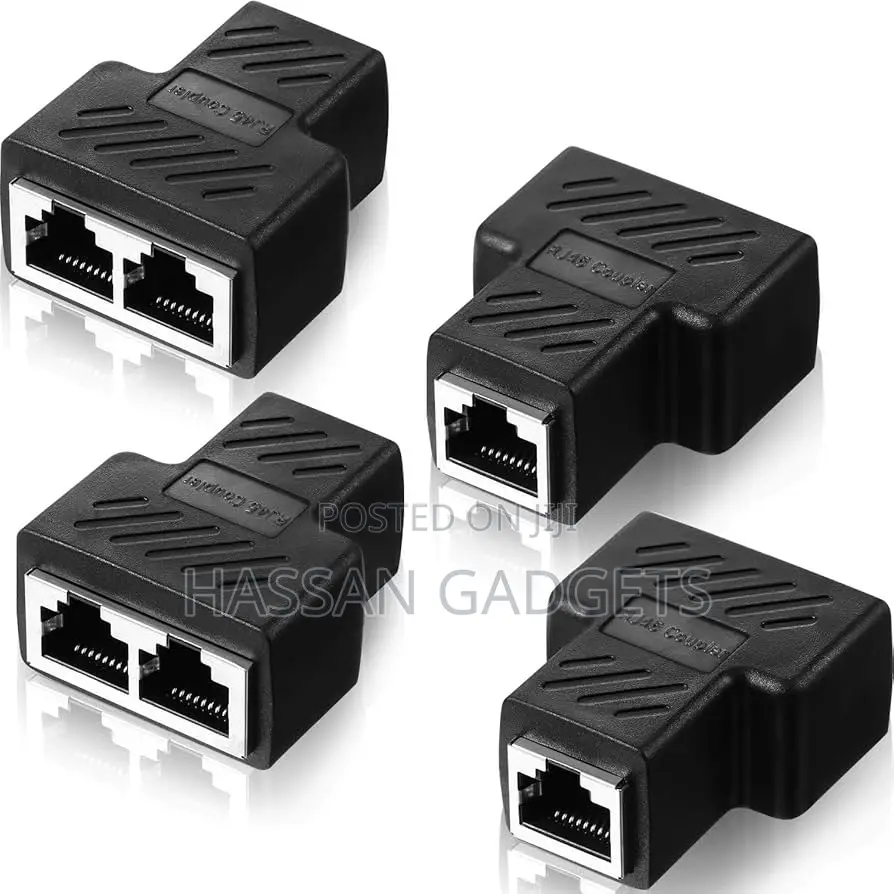 Rj45 Ethernet Splitter Connectors 1 to 2 Splitter Connectors