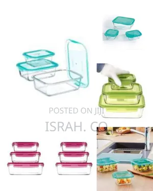 Luminarc Square Borosilicate Glass Food Storage Containers 3pcs