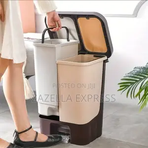 20l Classic Double Sided Detachable Dustbin With A Step Pedal