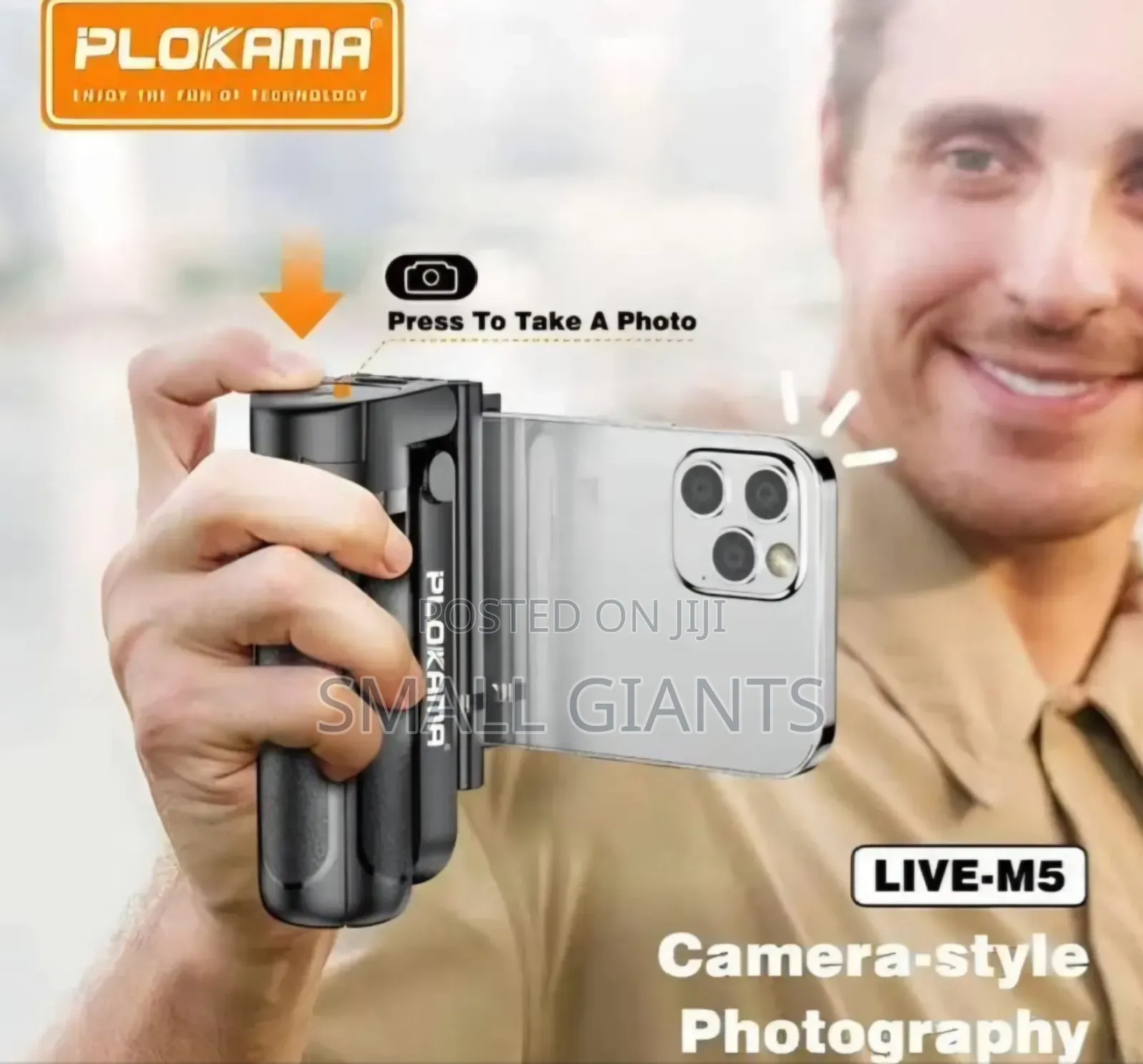 Plokama Live-M5 3-in-1 Handle Tripod Selfie Stick.