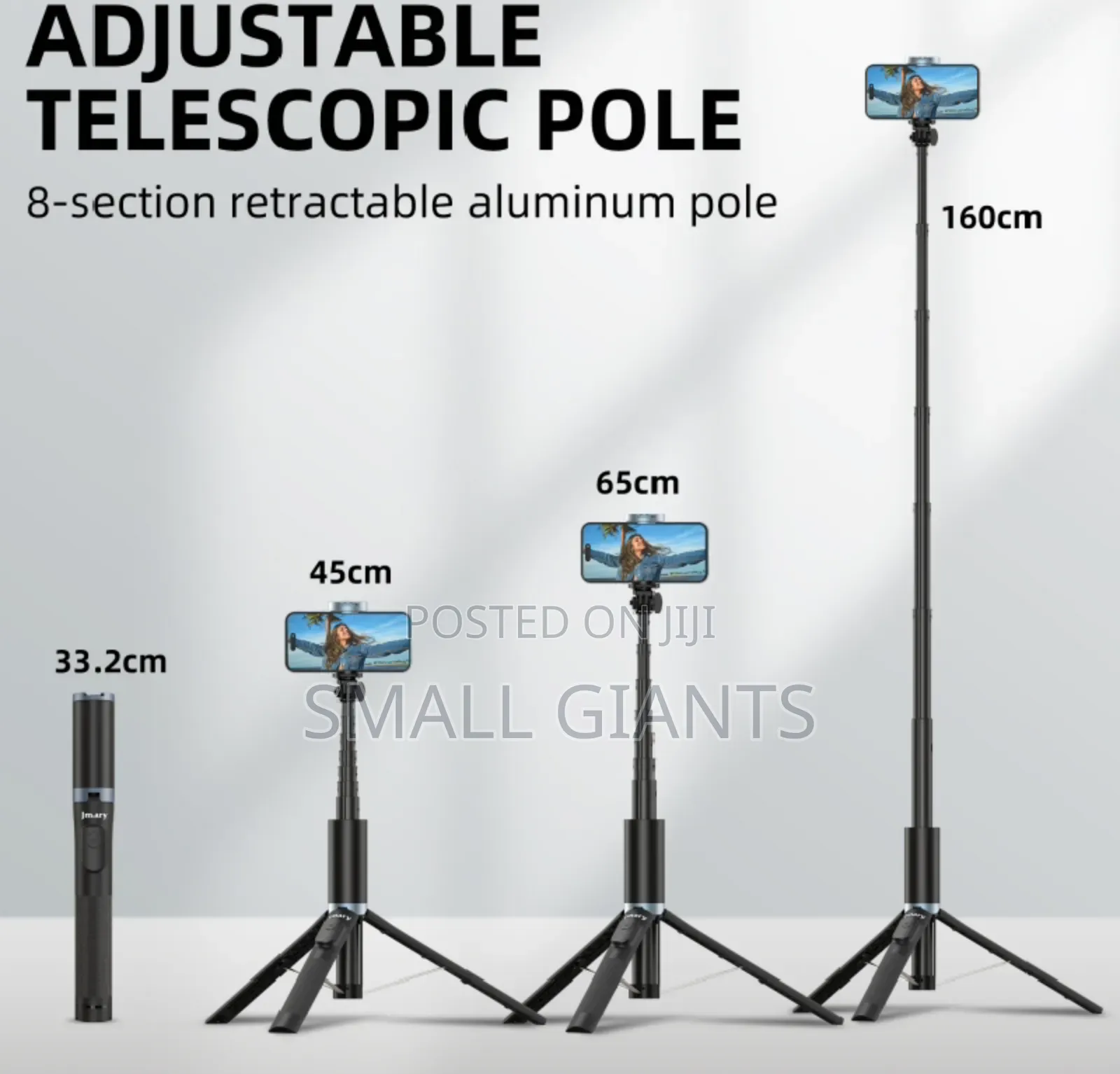 Jmary Kt-259 Selfie Stick and Tripod 2-in-1.