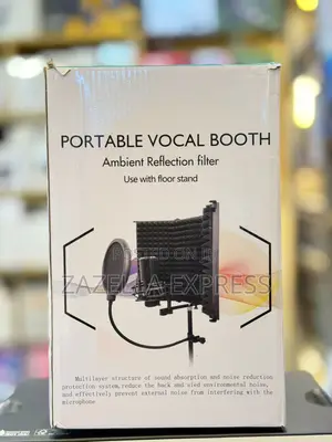 Portable Vocal Booth With Ambient Reflection Filter, for Studio