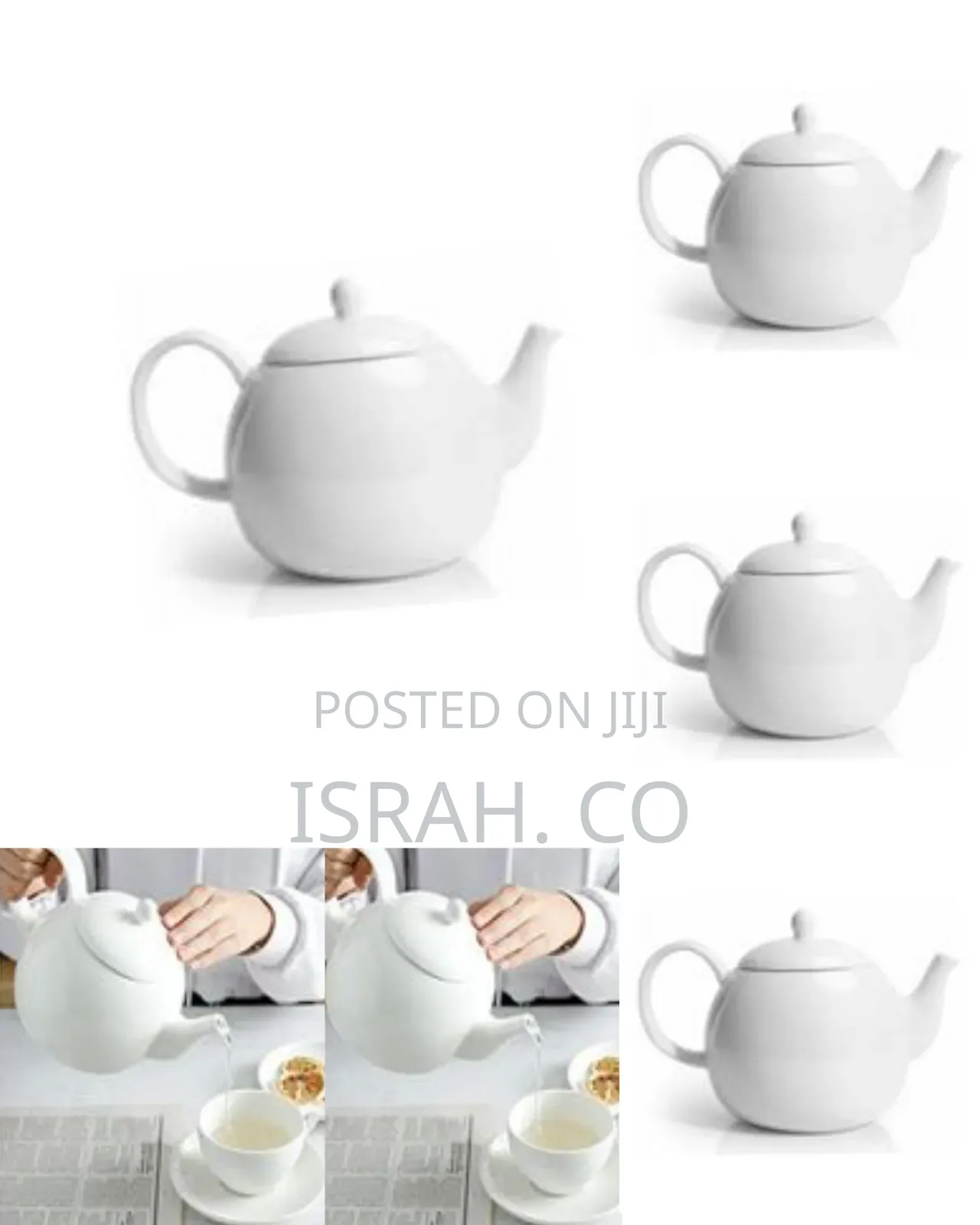 Other Round Ceramic Teapot, 1litre