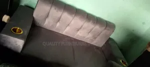 High Density Fabric Gray 2 Seater Sofa