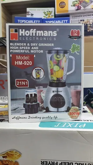 Hoffmans Pure Glass Hm-9020 2 In 1 Blender