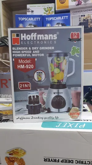 Hoffmans Pure Glass Hm-9020 2 In 1 Blender