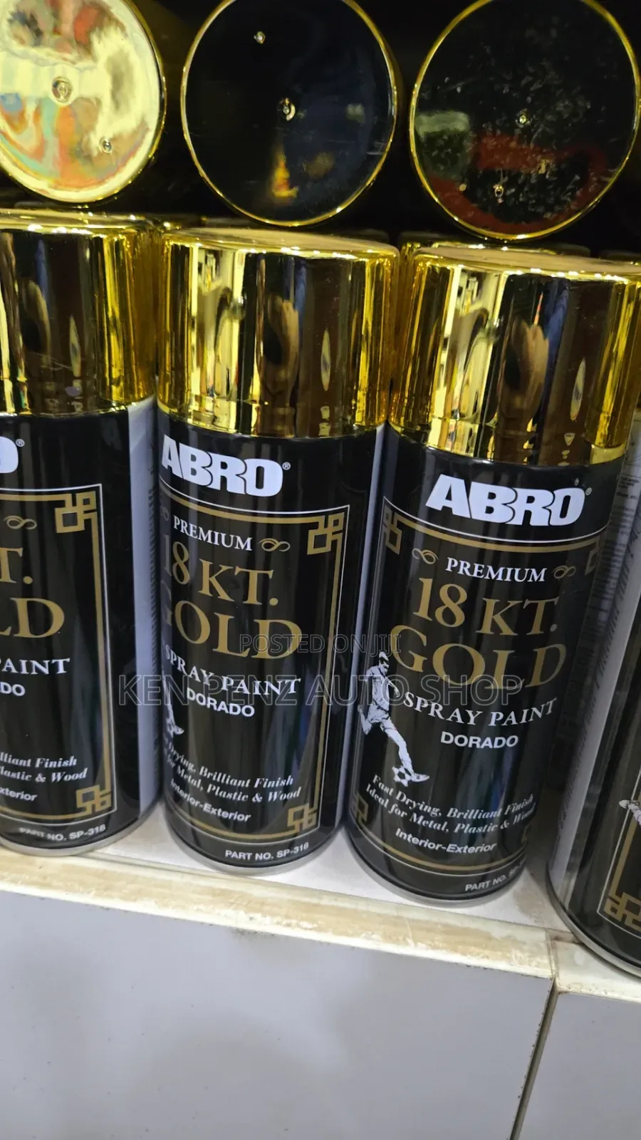 Abro Premium 18kt Gold Spray Paint