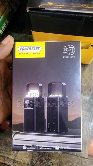 Power Bank With Light Built-in Type C Cablewith Fast Charging 20000mah
