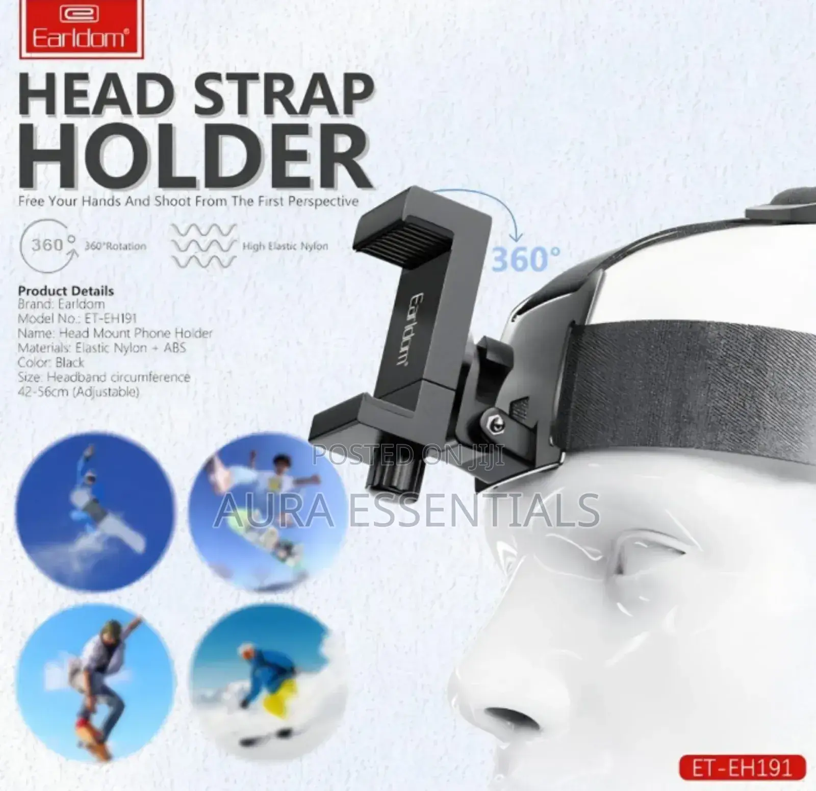 Earldom Eh191 Head Strap Phone Holder