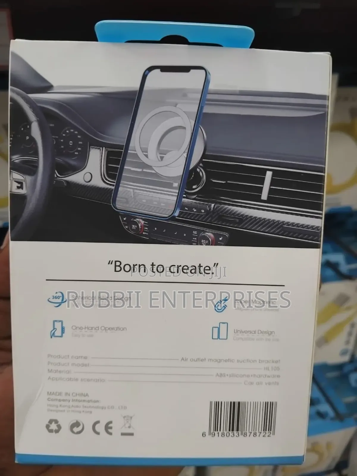 Magnetic Car Phone Holder -Hl105
