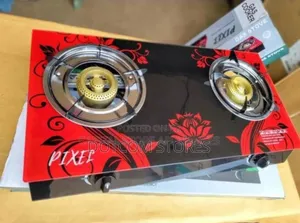 Pixel 2 Burner Tempered Glass Gas Stove.