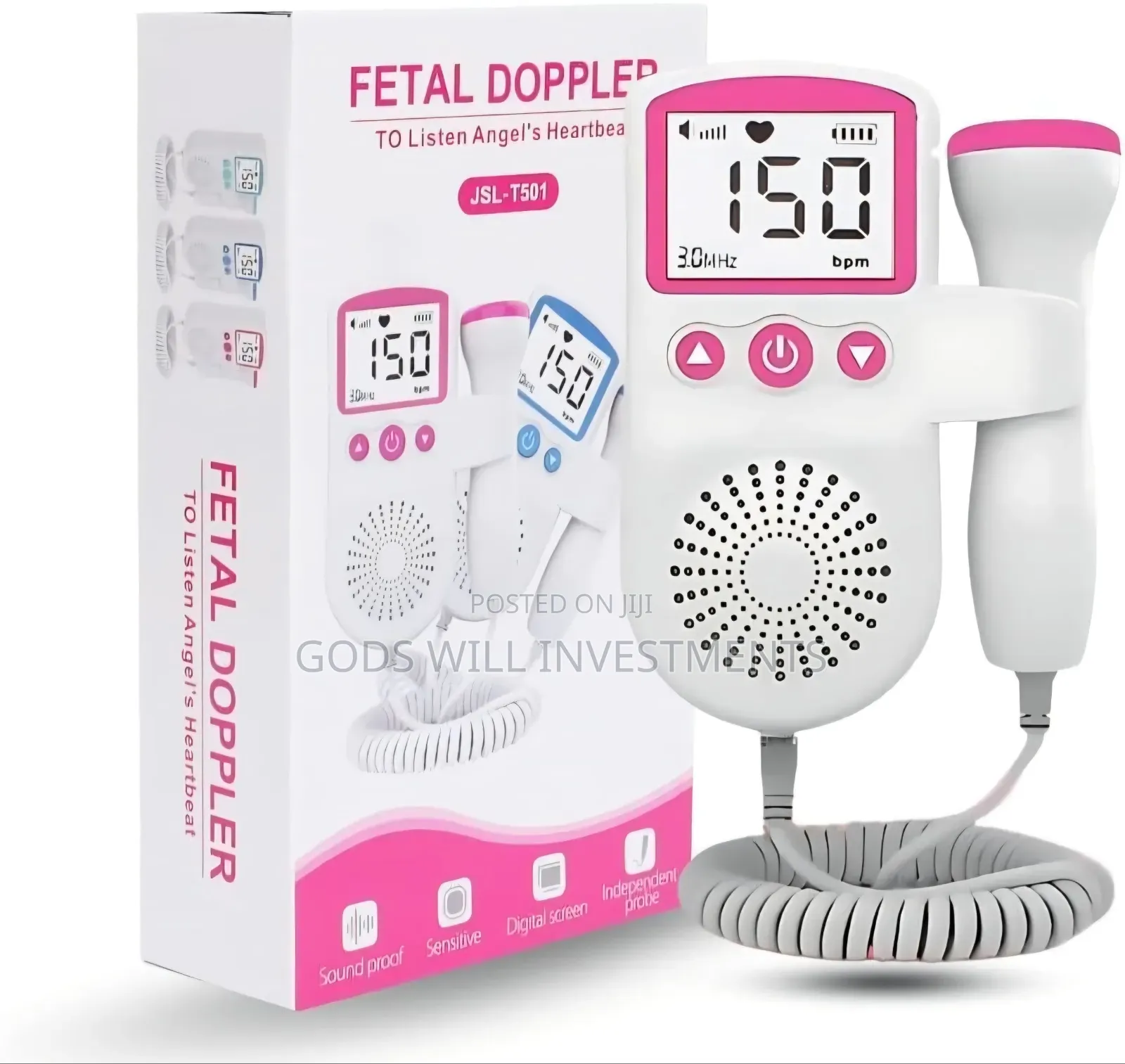 Handheld Digital Fetal Doppler/Baby Heartbeat Monitor