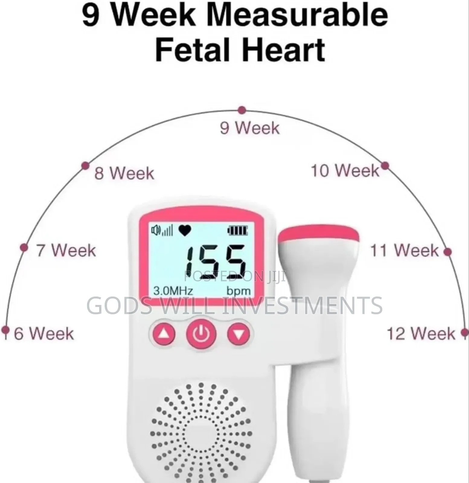 Handheld Digital Fetal Doppler/Baby Heartbeat Monitor