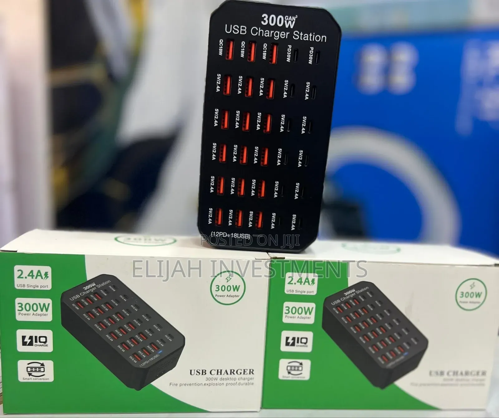 300w Desktop Usb Charger Station