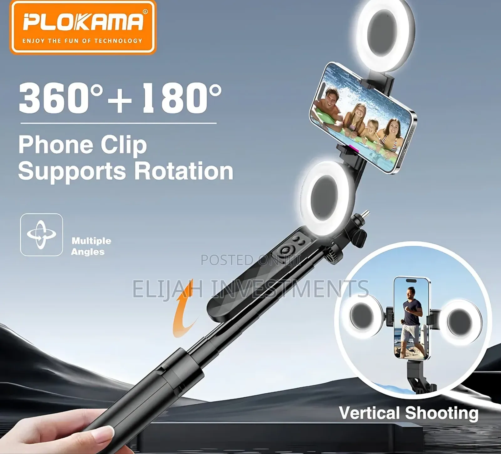 Plokama Auto-A7 Pro Is a Multifunctional Selfie Stick and Tripod