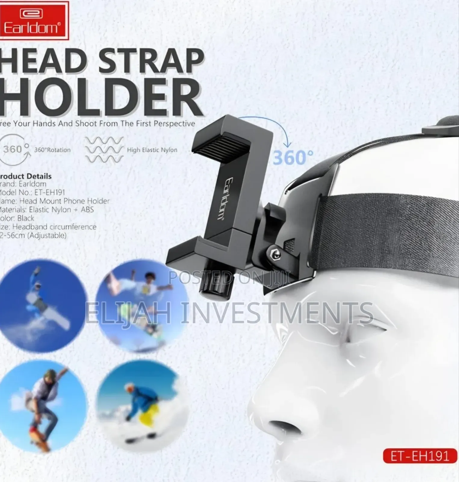 Earldom Eh191 Head Strap Phone Holder