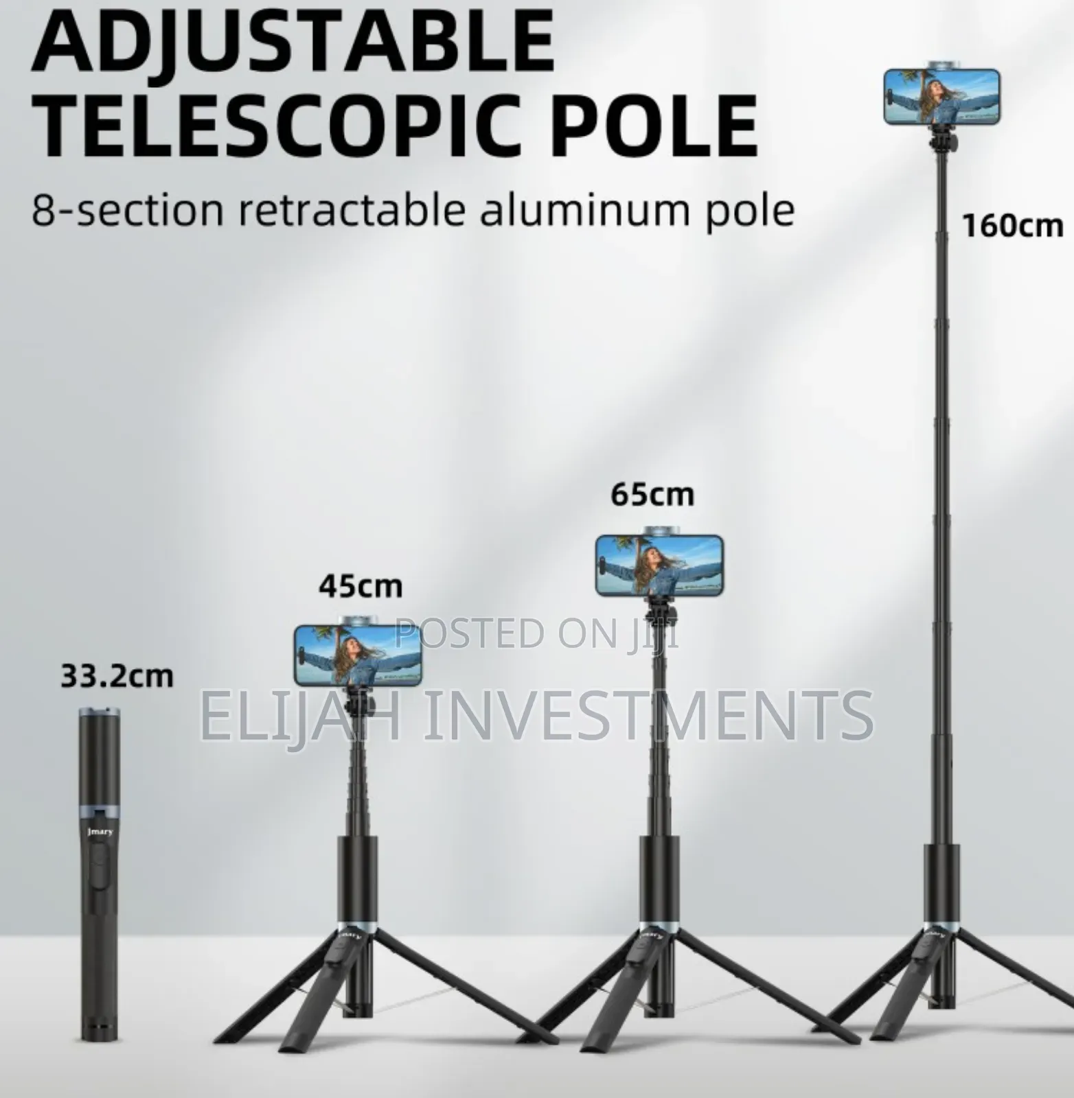 Jmary Kt-259 Selfie Stick and Tripod 2-in-1.