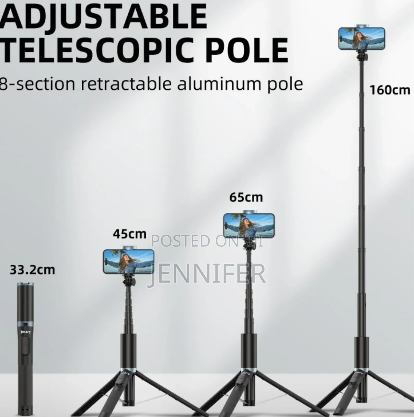 Jmary Kt-259 Selfie Stick and Tripod 2-in-1.