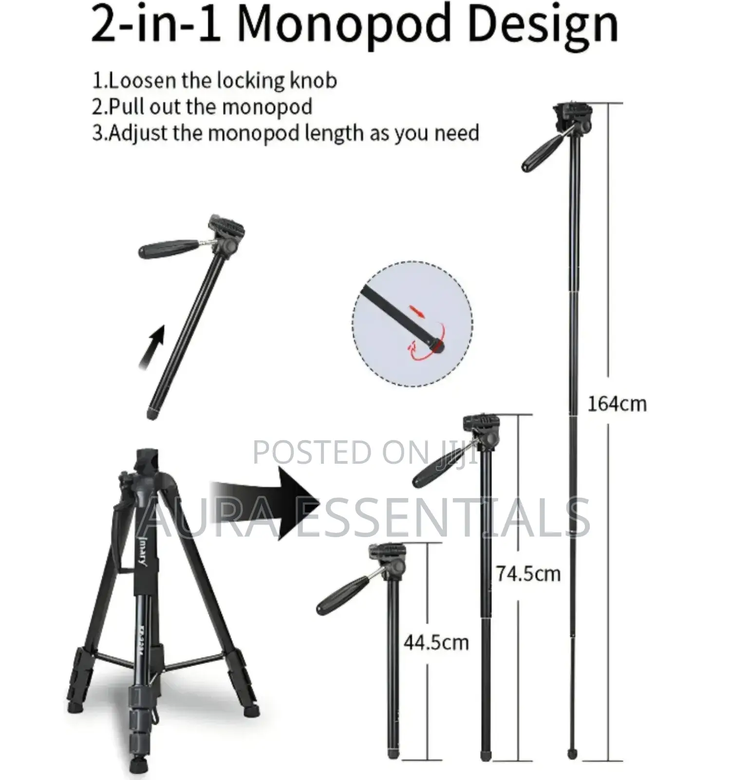 Jmary Kp-2294 Professional Tripod