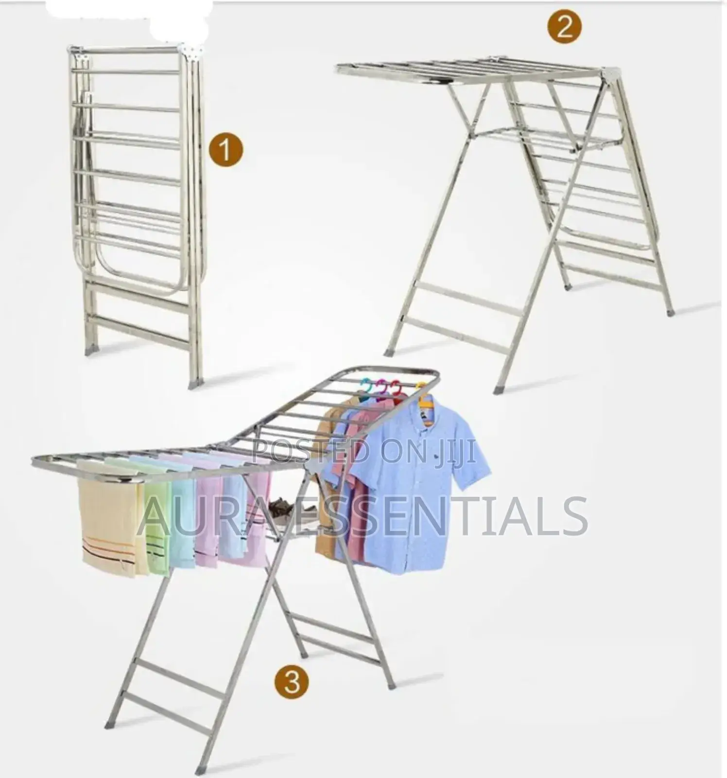 Foldable Stainless Steel Laundry Drying Rack
