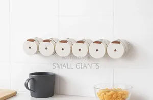 6pcs Wall-Mounted Magnetic Seasoning Box Set,