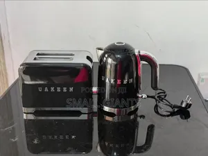 Uakeen Electric Kettle and Matching Toaster Set