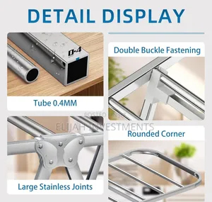 Foldable Stainless Steel Laundry Drying Rack