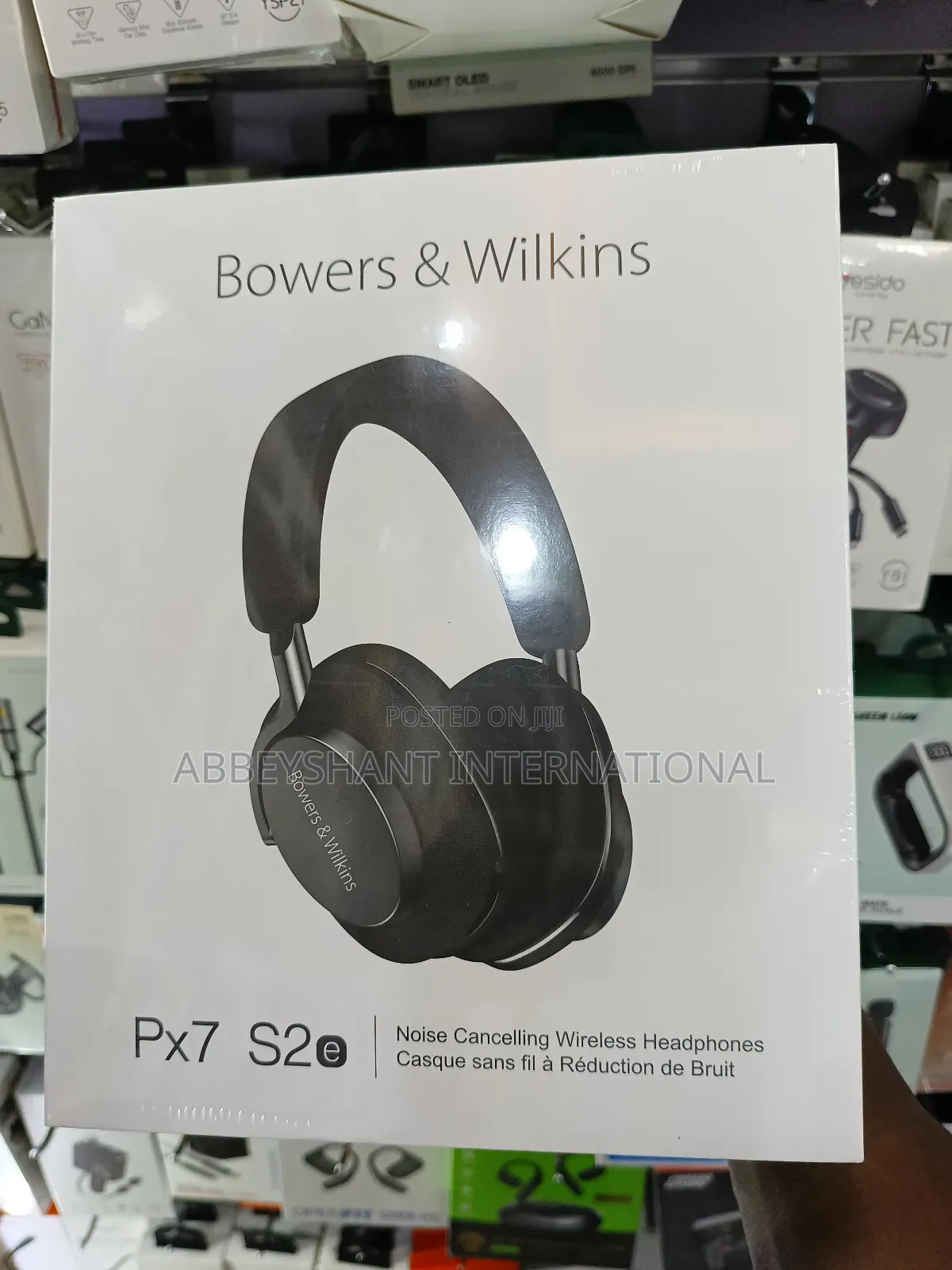 Bowers Wilkins Px7 S2e Active Noise-Canceling Wireless Headphones.