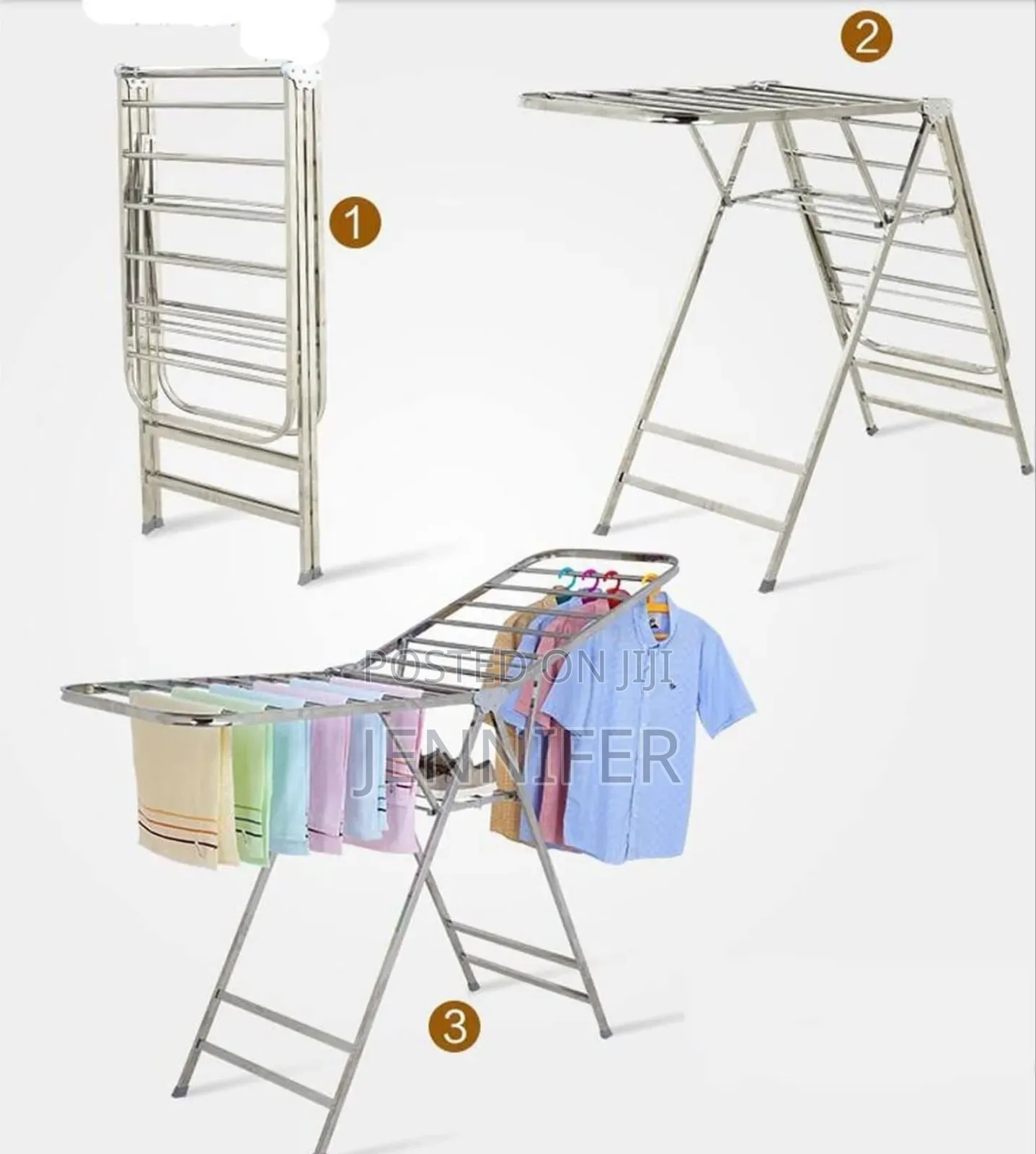 Foldable Stainless Steel Laundry Drying Rack